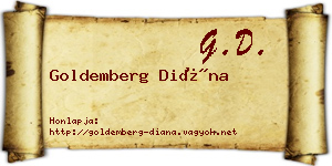 Goldemberg Diána névjegykártya